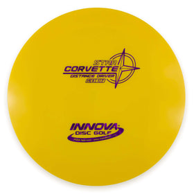 Innova Star Corvette distance driver in Star Plastic with long glide for distance throws.