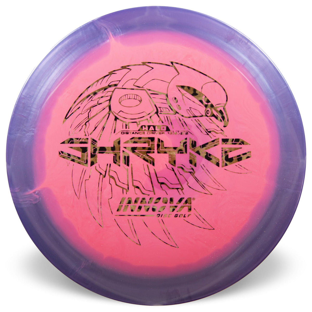 Innova Star Halo Shryke distance driver flight-plate view emphasizes high speed and glide.