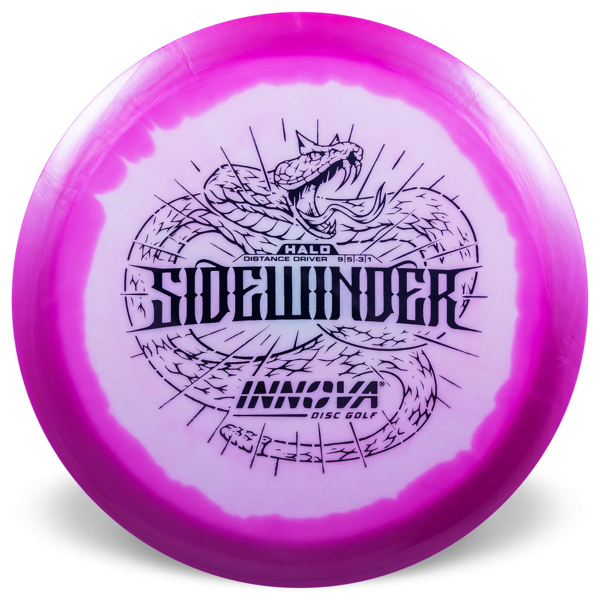 Innova Star Halo Sidewinder flight plate and halo contrast aids long flights.