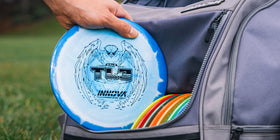 Innova Star Halo TL3 color var rim image highlights distinctive look and on course visibility.