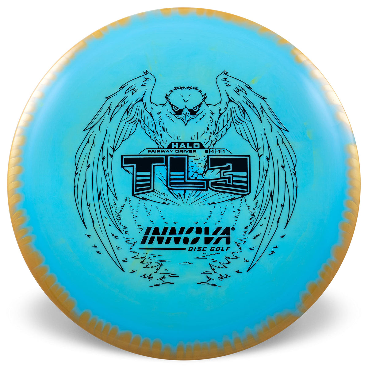 Innova Star Halo TL3 side view illustrates longer, controlled throws