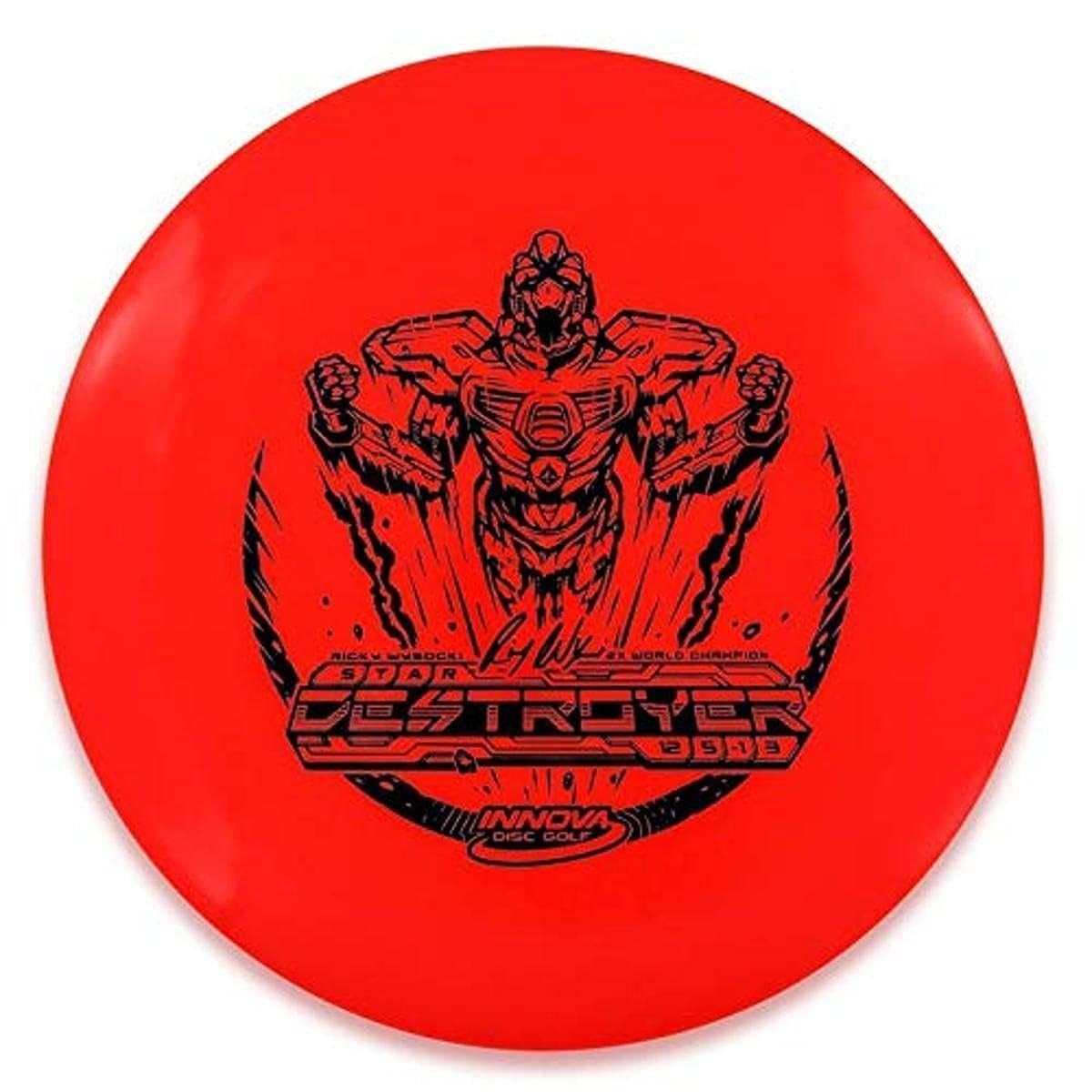 Innova Star Line Destroyer disc ready for long-distance throws and headwind stability.