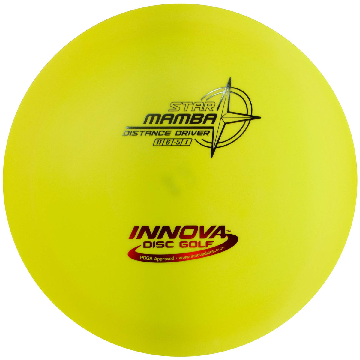Innova Star Line Mamba disc close-up showing grip and turning potential for accurate throws