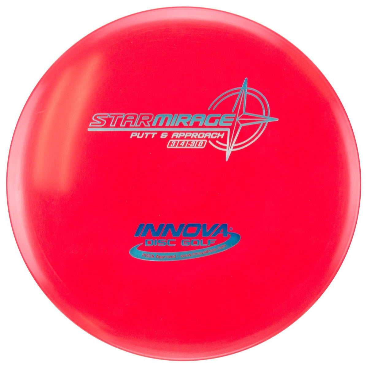 INNOVA Star Mirage putt and approach disc for easy control and straight throws.