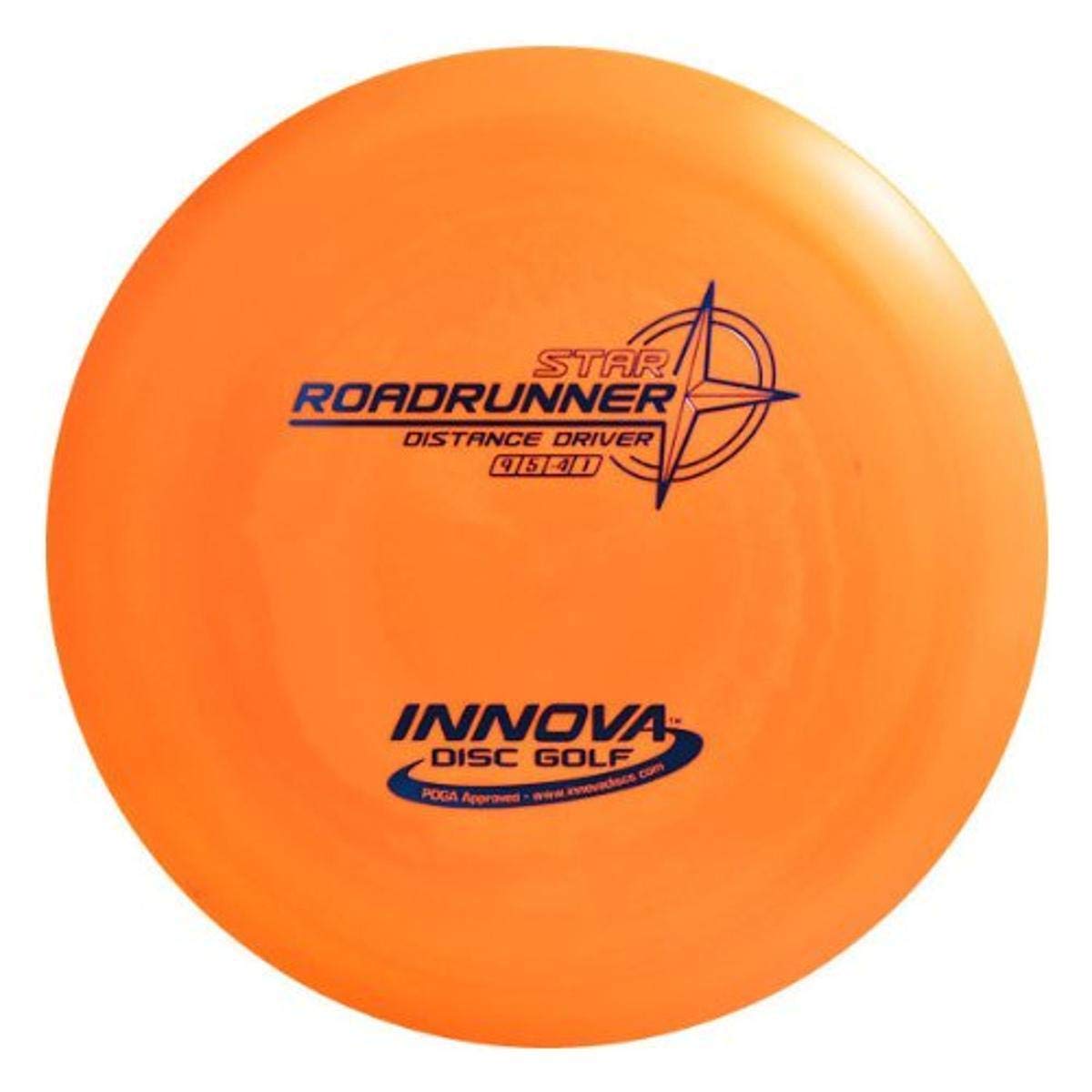 Innova Star Roadrunner disc, 170-172g, ideal for turnover shots and long-range rollers.