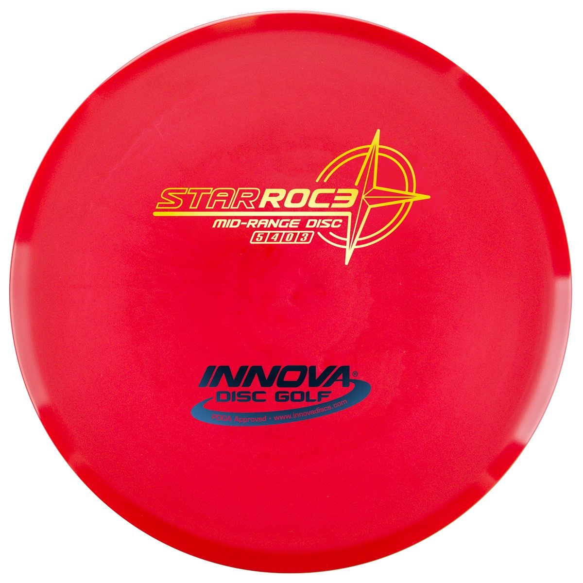 INNOVA Star Roc3 Midrange front view, enabling controlled mid-range throws with reliable fade.