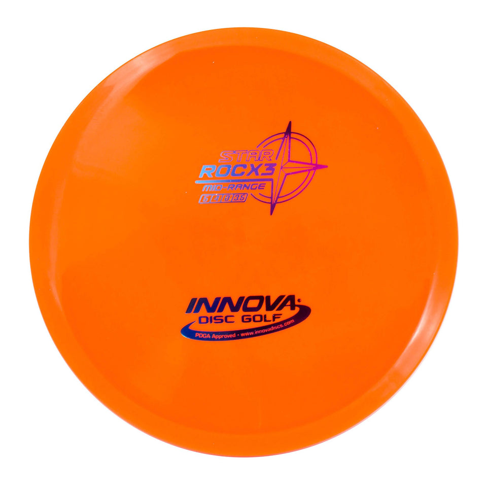 INNOVA RocX3 Star mid-range disc, front-angle view, ideal for windy-day control.
