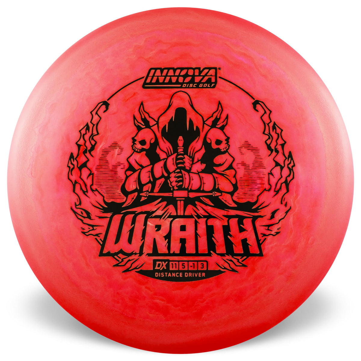 Innova Wraith disc in flight showing long-distance stability in windy conditions