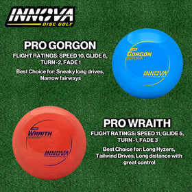 Innova Wraith distance driver maneuvering through wind for controlled, straight flights.
