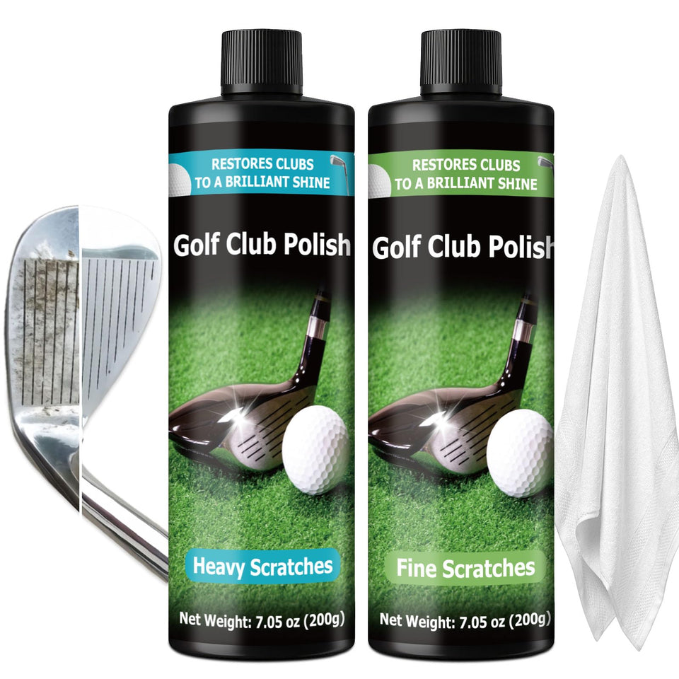 INNOVAYOU golf club polish bottle for a bright finish.