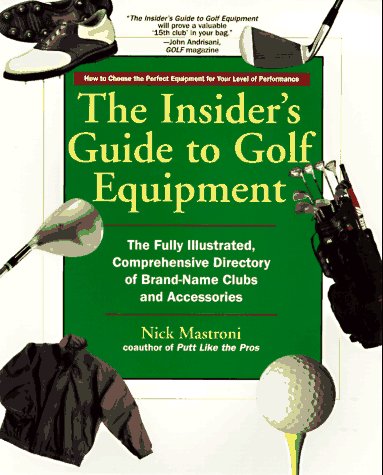 The Insider's Guide to Golf Equipment cover showcases curated golf clubs for smarter gear selection.