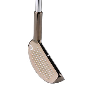 Intech Approach ambidextrous chipper front view shows sleek black nickel finish for precision shots