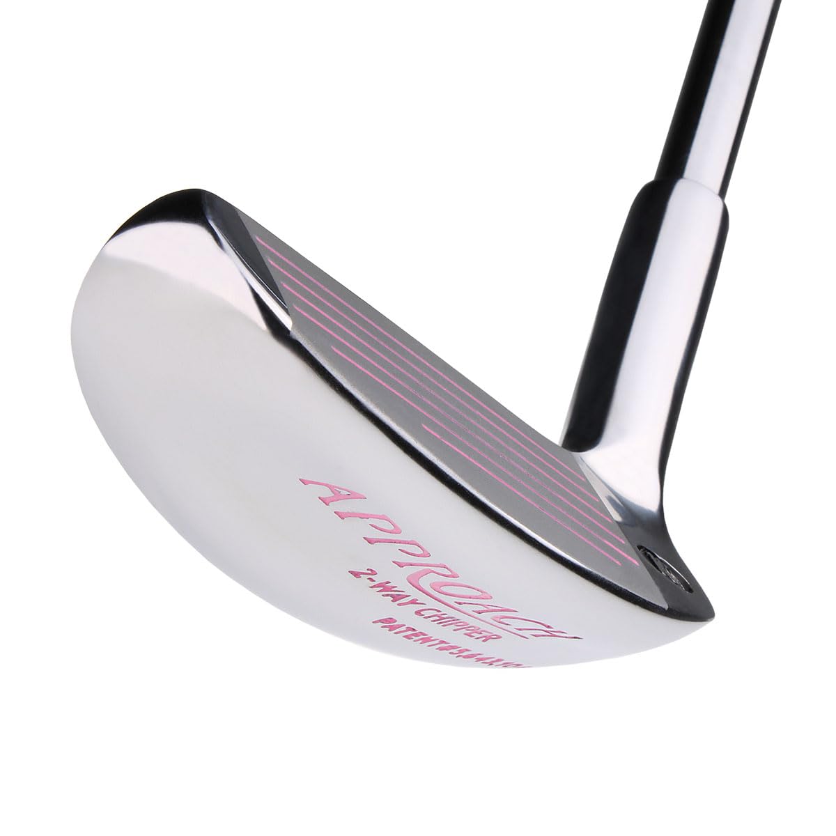 Intech Approach Two-Way Chipper with pink fill for better visibility on greenside chips
