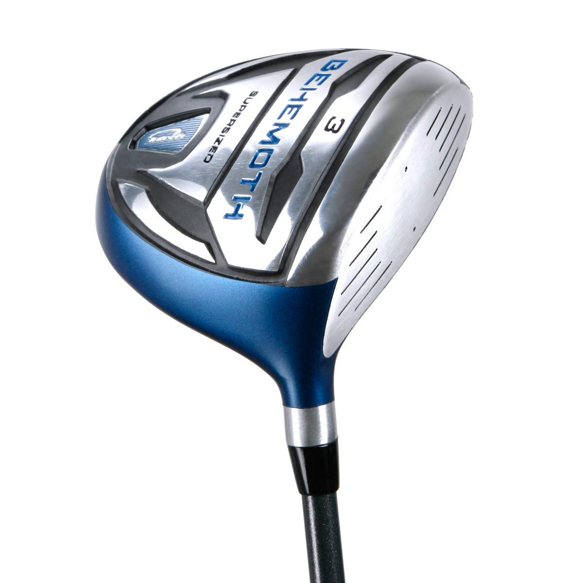 Intech Behemoth 3-wood face shows forgiveness and a larger sweet spot.