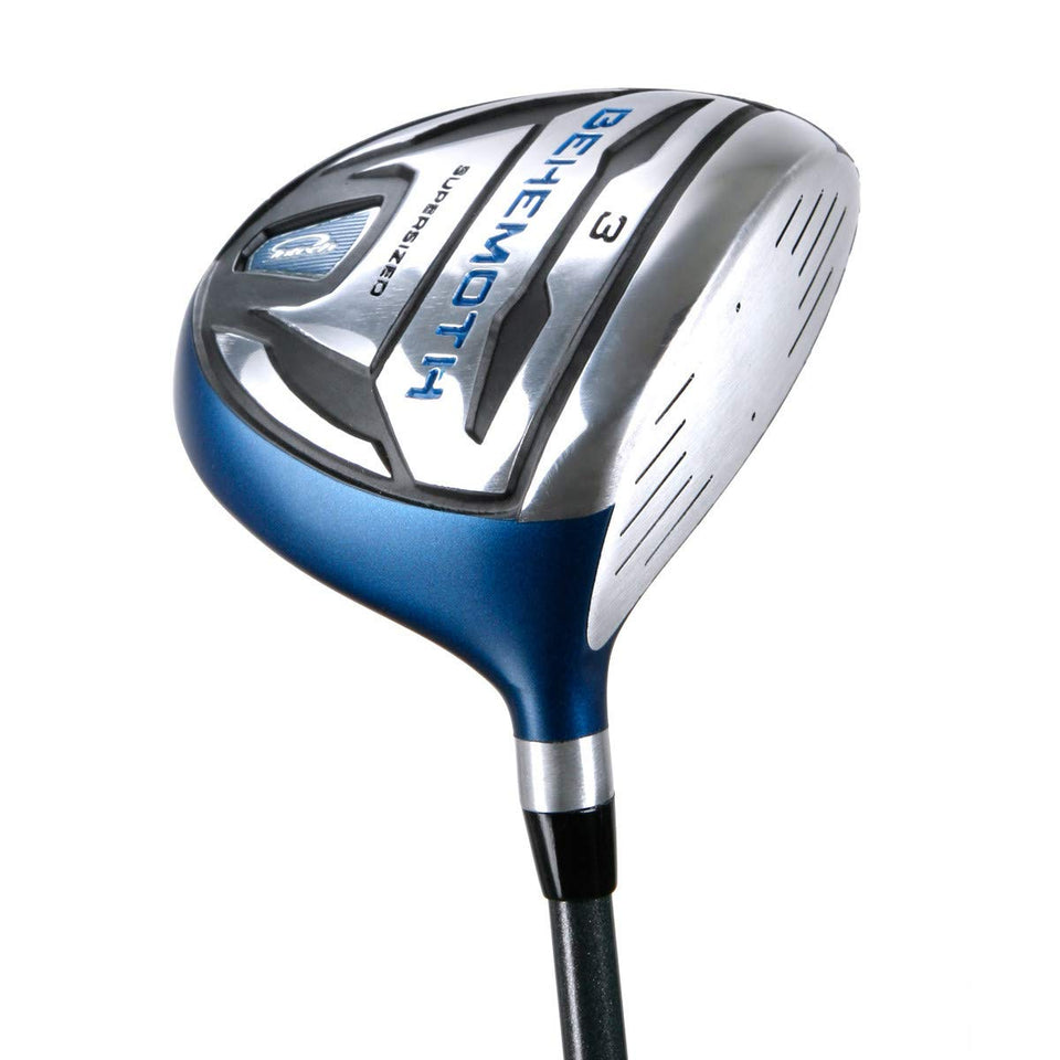 Intech Behemoth 3-wood face shows forgiveness and a larger sweet spot.