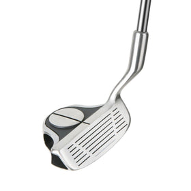 Intech EZ Roll chipper showcasing back-weighted design for precise contact around greens.