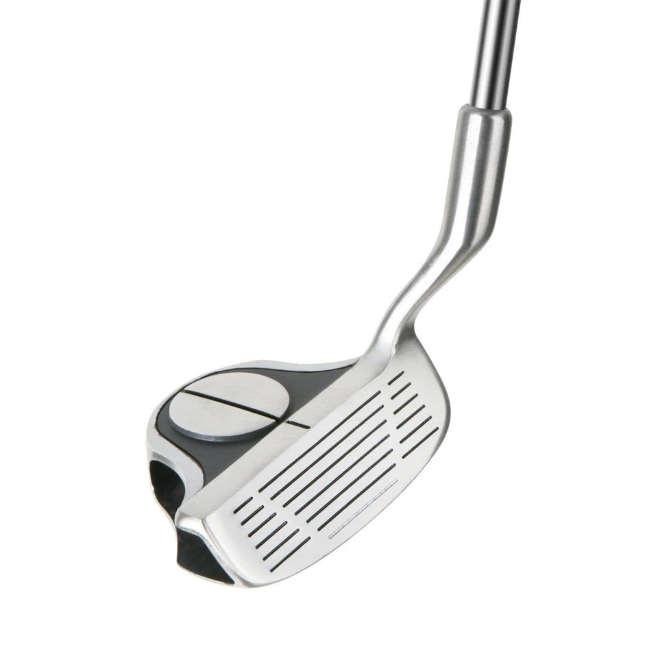 Intech EZ Roll chipper showcasing back-weighted design for precise contact around greens.