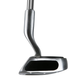 Left-handed model for men and women enables consistent bump-and-run play.