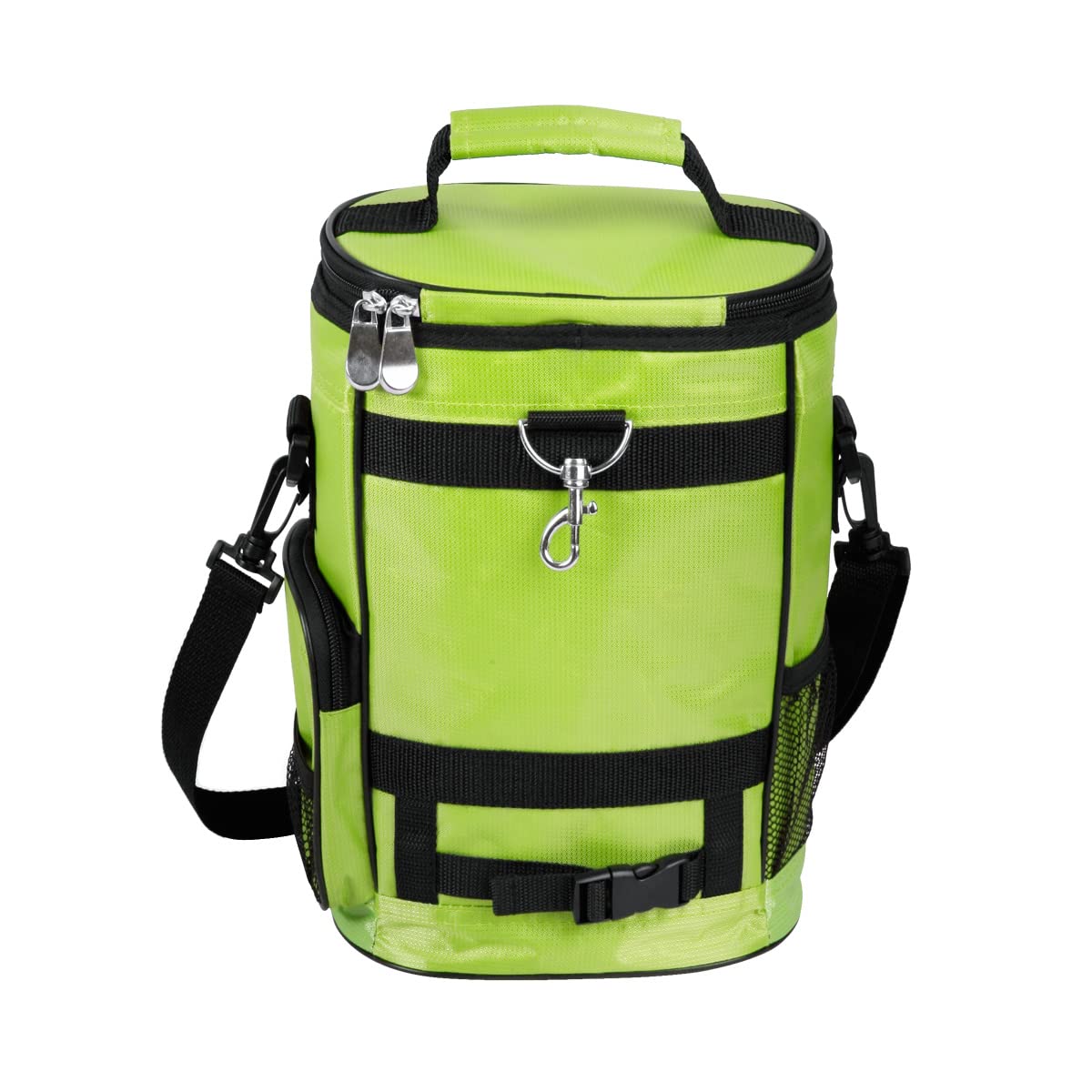 Intech golf bag cooler front pocket for valuables and snacks during play.