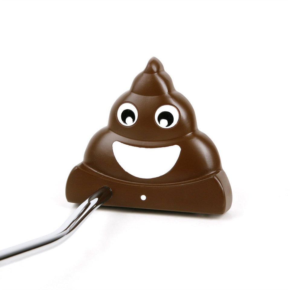 Intech Poop Emoji Putter left-handed 35-inch for comfortable, accurate putts.