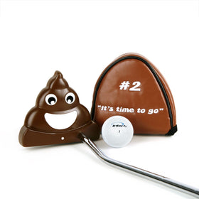 Intech Poop Emoji Putter alloy shaft and rubber grip offer confident control.
