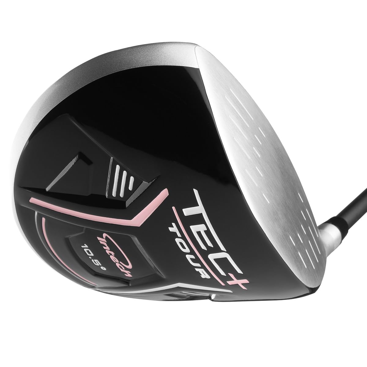 Intech Tec+ Tour Driver matte black finish with silver accents for a sleek look