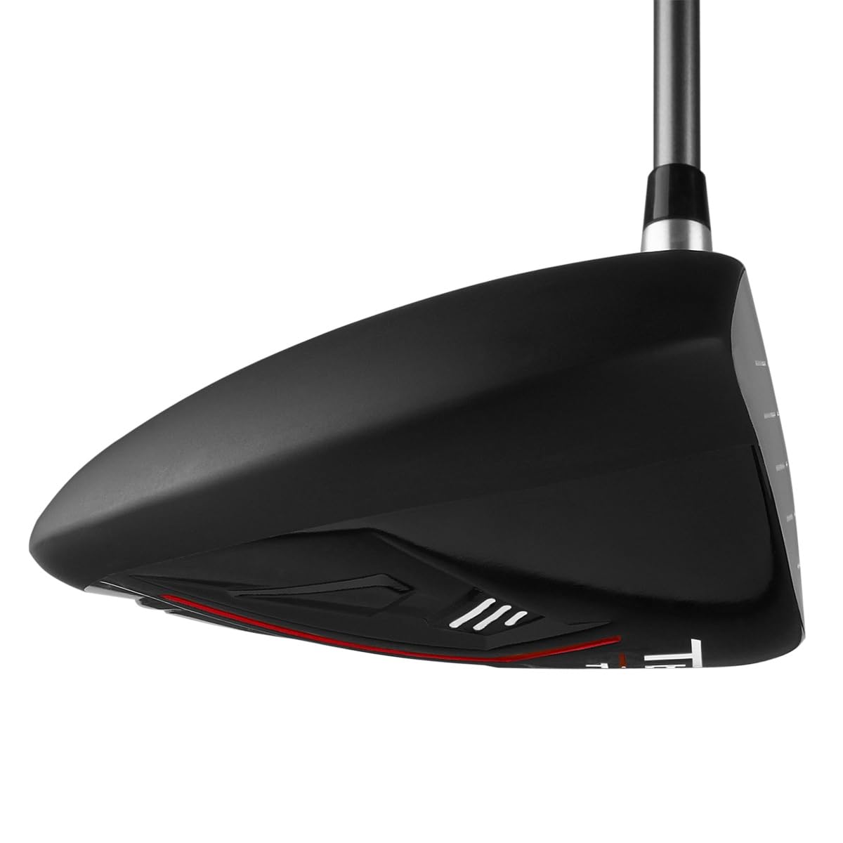 Intech Tec+ Tour Driver head cover removed reveals matte black finish and red accents