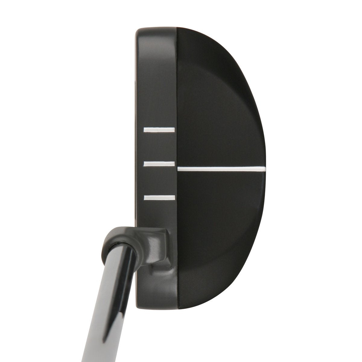 Intech Trakker Series 3 plumbers neck offset keeps hands ahead at impact.