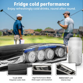 Discreet design blends with equipment on the course for subtle cooling.
