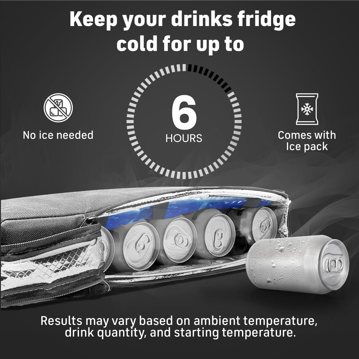 INTHEZONE Frostbox golf bag cooler hidden design conceals beverages discreetly.