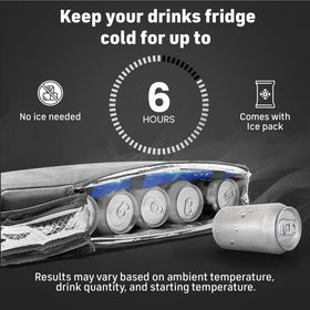 INTHEZONE Frostbox golf bag cooler hidden design conceals beverages discreetly.