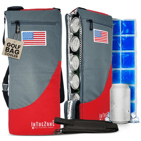 INTHEZONE Frostbox on course in use, keeps beverages cold while playing.