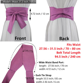 Inzegao armygreen wrap-around obi worn with dress demonstrates daily versatility.