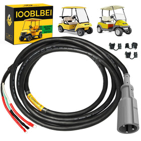 IOOBLBEI 48V Club Car charger cord outdoor-ready for reliable charging.