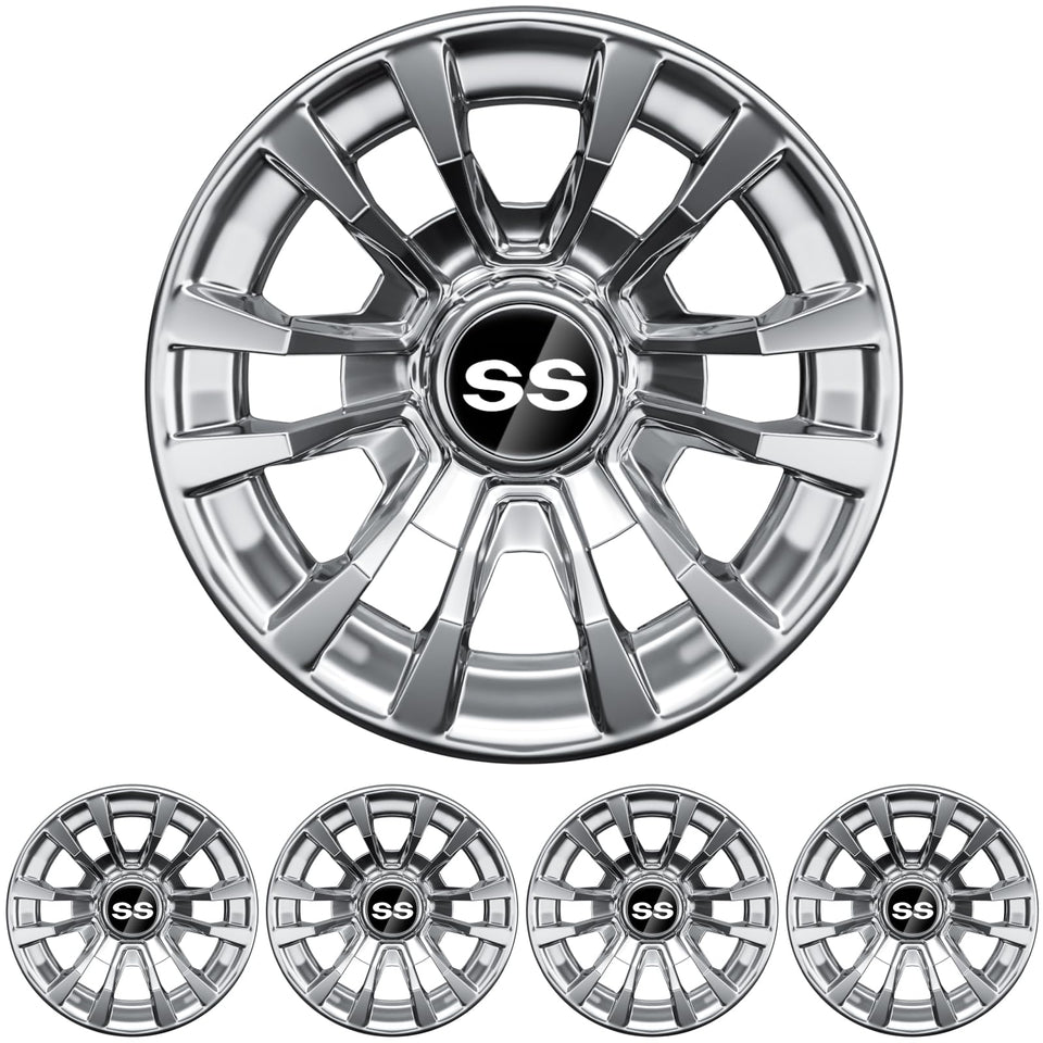 IOOBLBEI 8-inch hub caps with 6-spoke design fit EZGO Club Car Yamaha wheels.