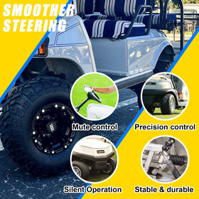 IOOBLBEI DS steering box top closeup highlights reinforced components for reliability.