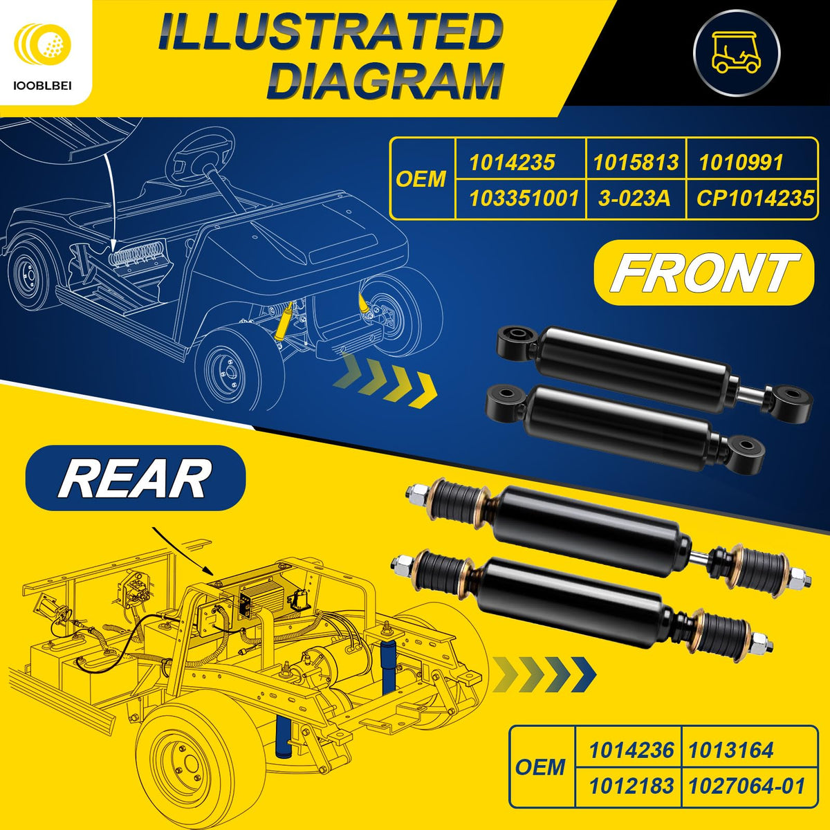 IOOBLBEI Precedent 2004-up shocks boost control on uneven surfaces