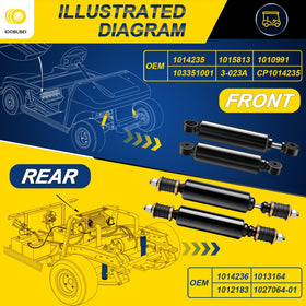 IOOBLBEI Precedent 2004-up shocks boost control on uneven surfaces