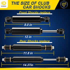 IOOBLBEI rear shock assembly improves stability for Club Car DS and Precedent