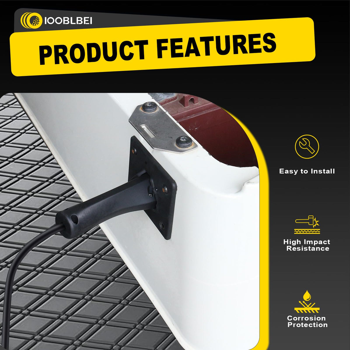 IOOBLBEI Delta-Q port charging receptacle for efficient power delivery