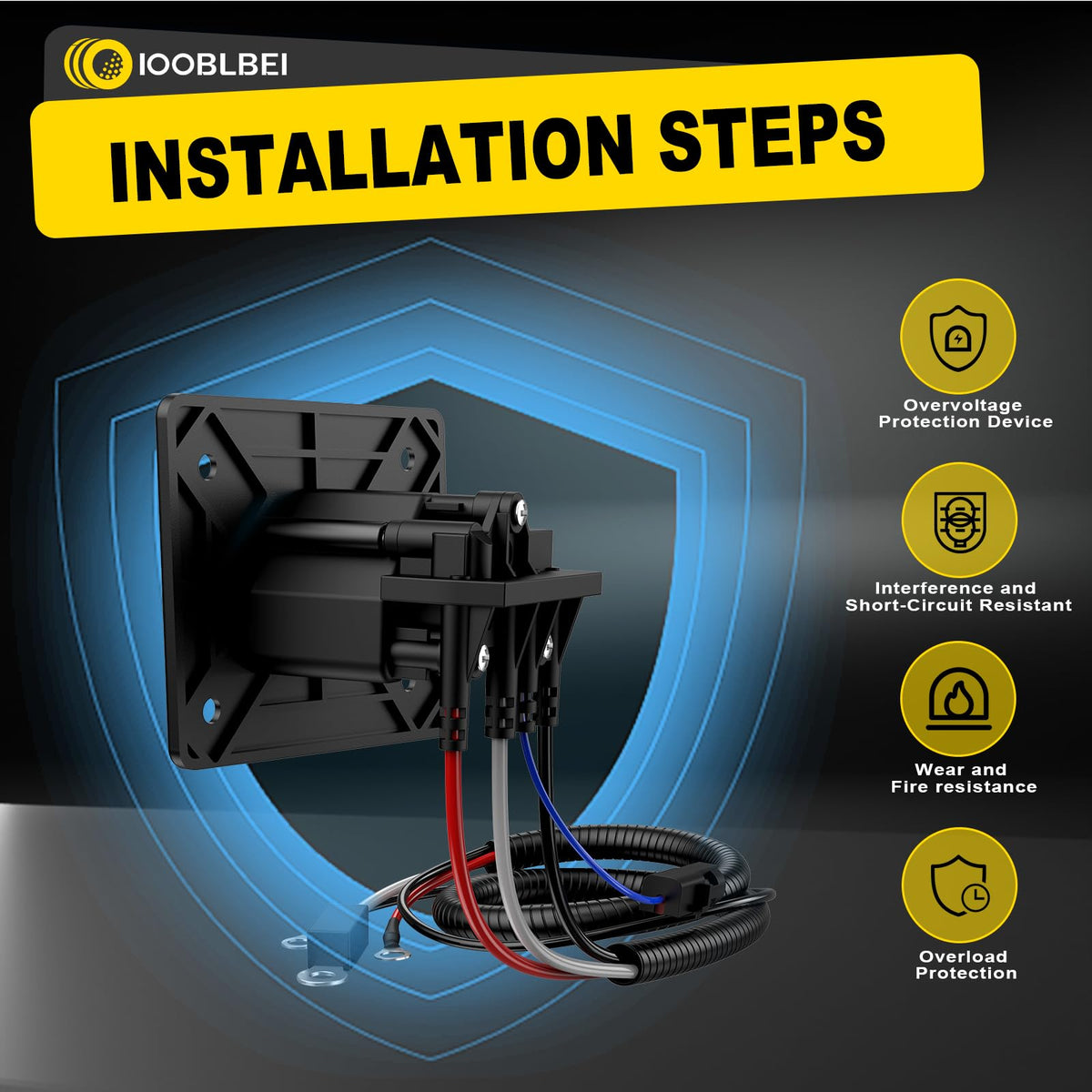 IOOBLBEI EZGO 2Five 48V receptacle supports OEM-style replacement