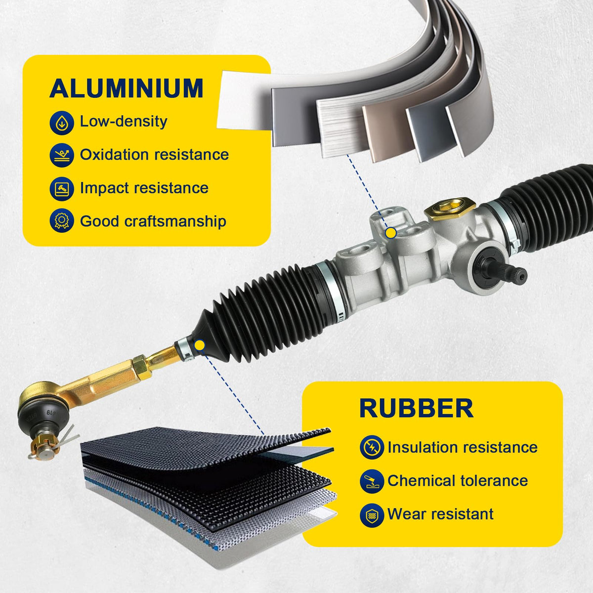 IOOBLBEI EZGO RXV durable materials for long-lasting performance.