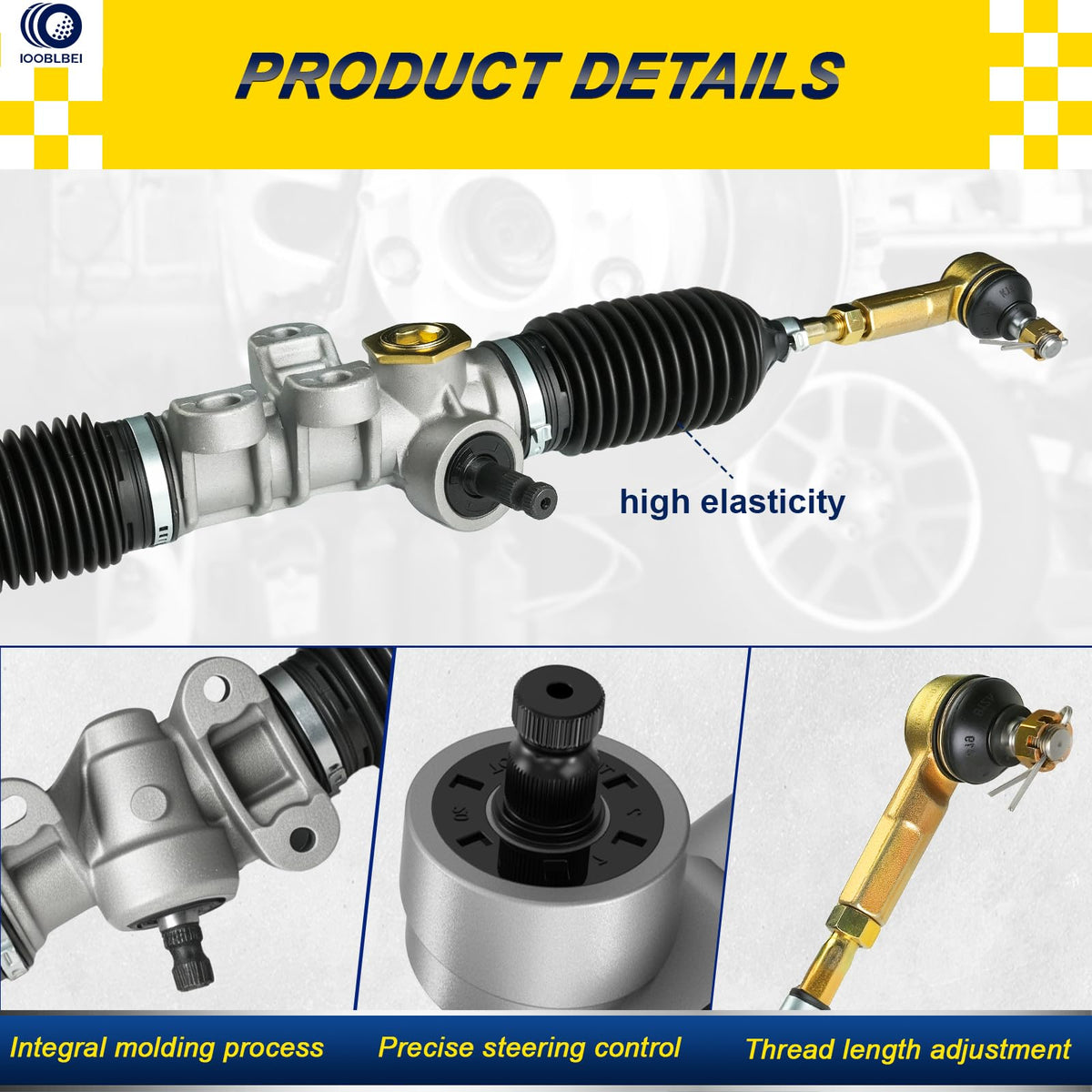 IOOBLBEI EZGO RXV steering wheel alignment aids safer installation.