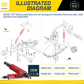 IOOBLBEI packaging shows two shocks, extenders, and bushings.