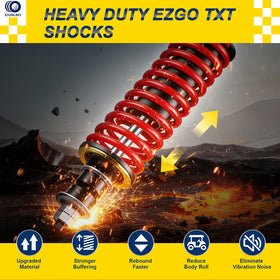 IOOBLBEI EZGO TXT rear shock improves stability on uneven terrain