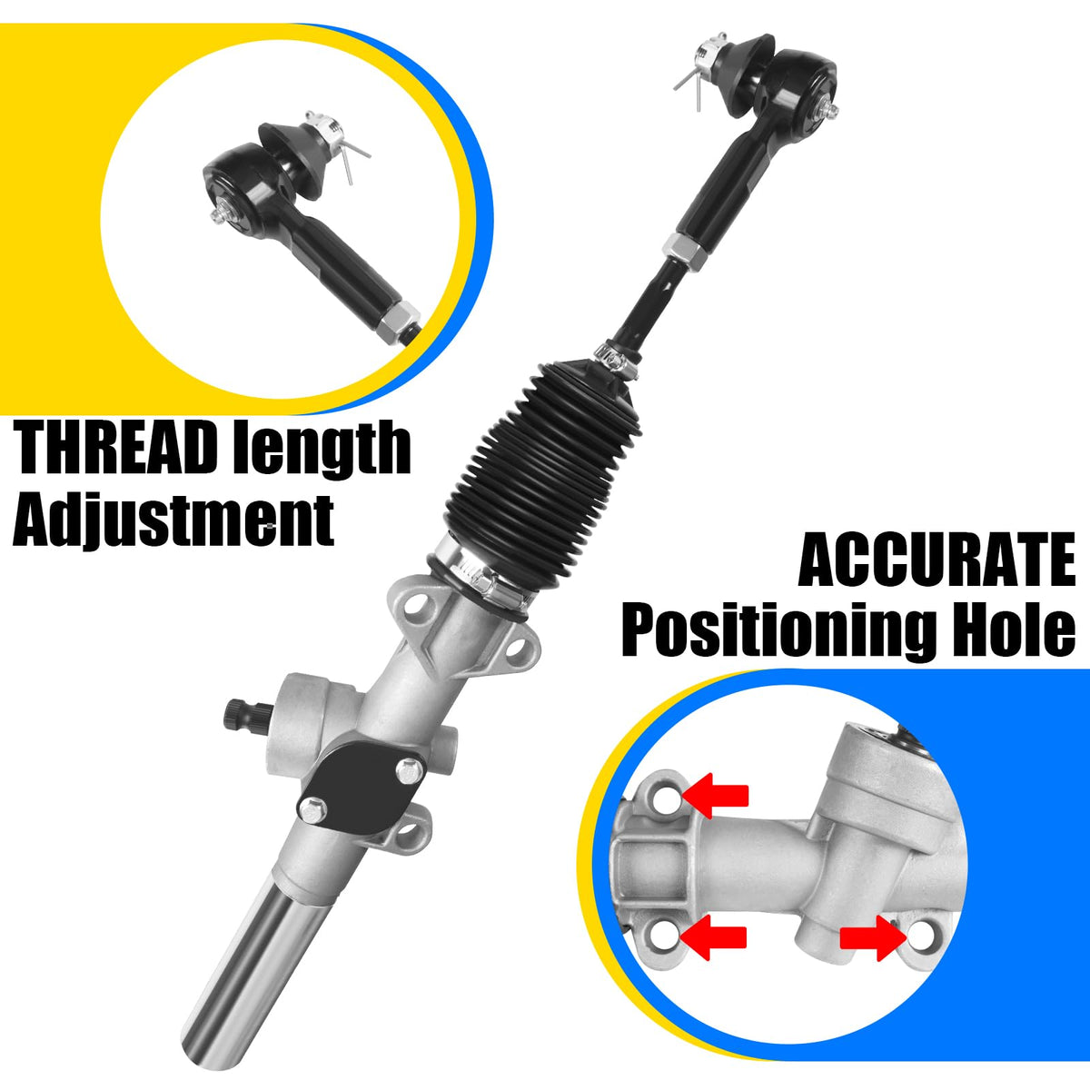 IOOBLBEI steering rack detail holes emphasize precision geometry