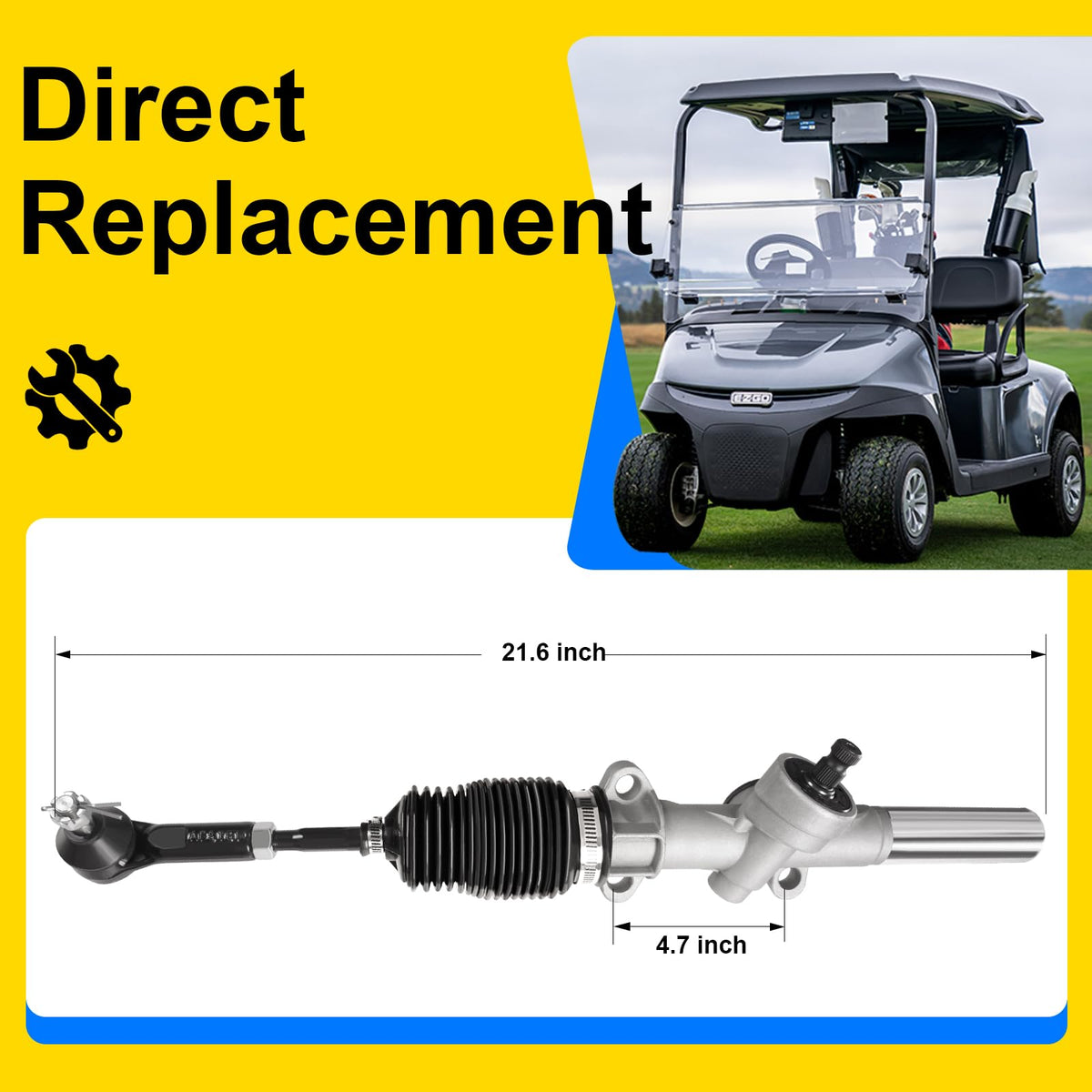 IOOBLBEI steering rack OEM numbers show broad compatibility for EZGO TXT
