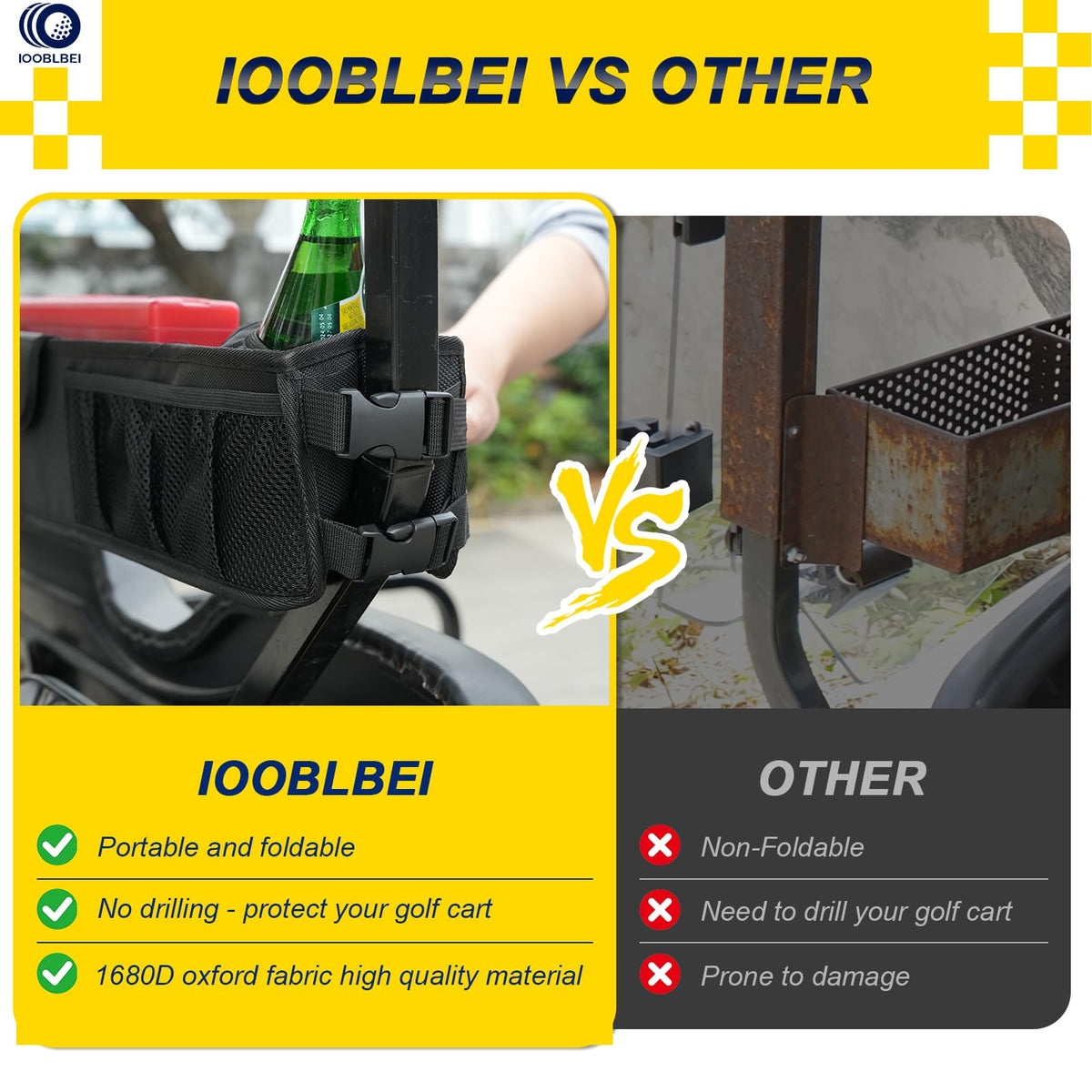 IOOBLBEI foldable storage basket stowed when not in use