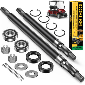 IOOBLBEI golf cart rear axle shaft, driver side, OEM-style replacement for EZGO TXT.