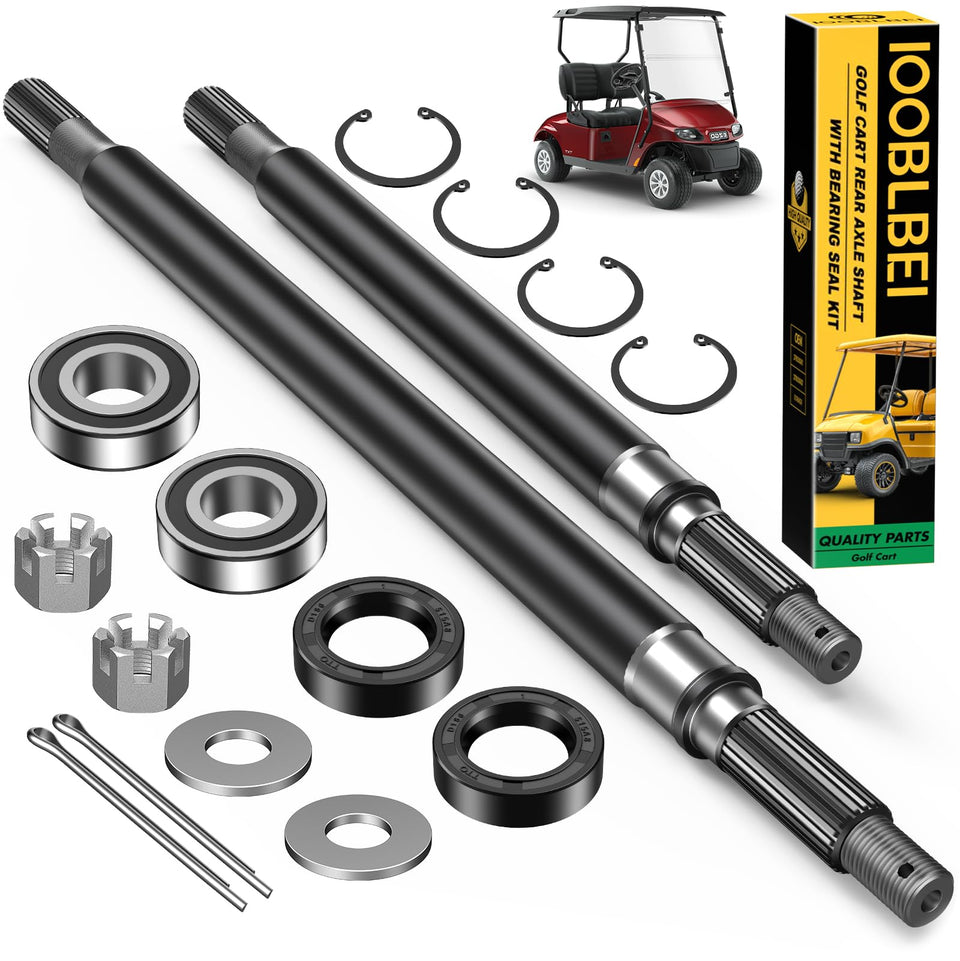 IOOBLBEI golf cart rear axle shaft, driver side, OEM-style replacement for EZGO TXT.